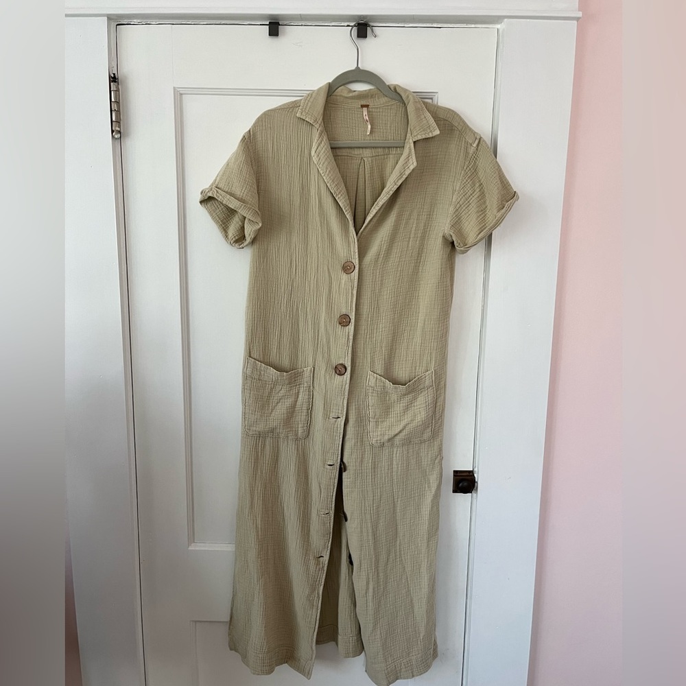 Free people Button down Tunic Dress